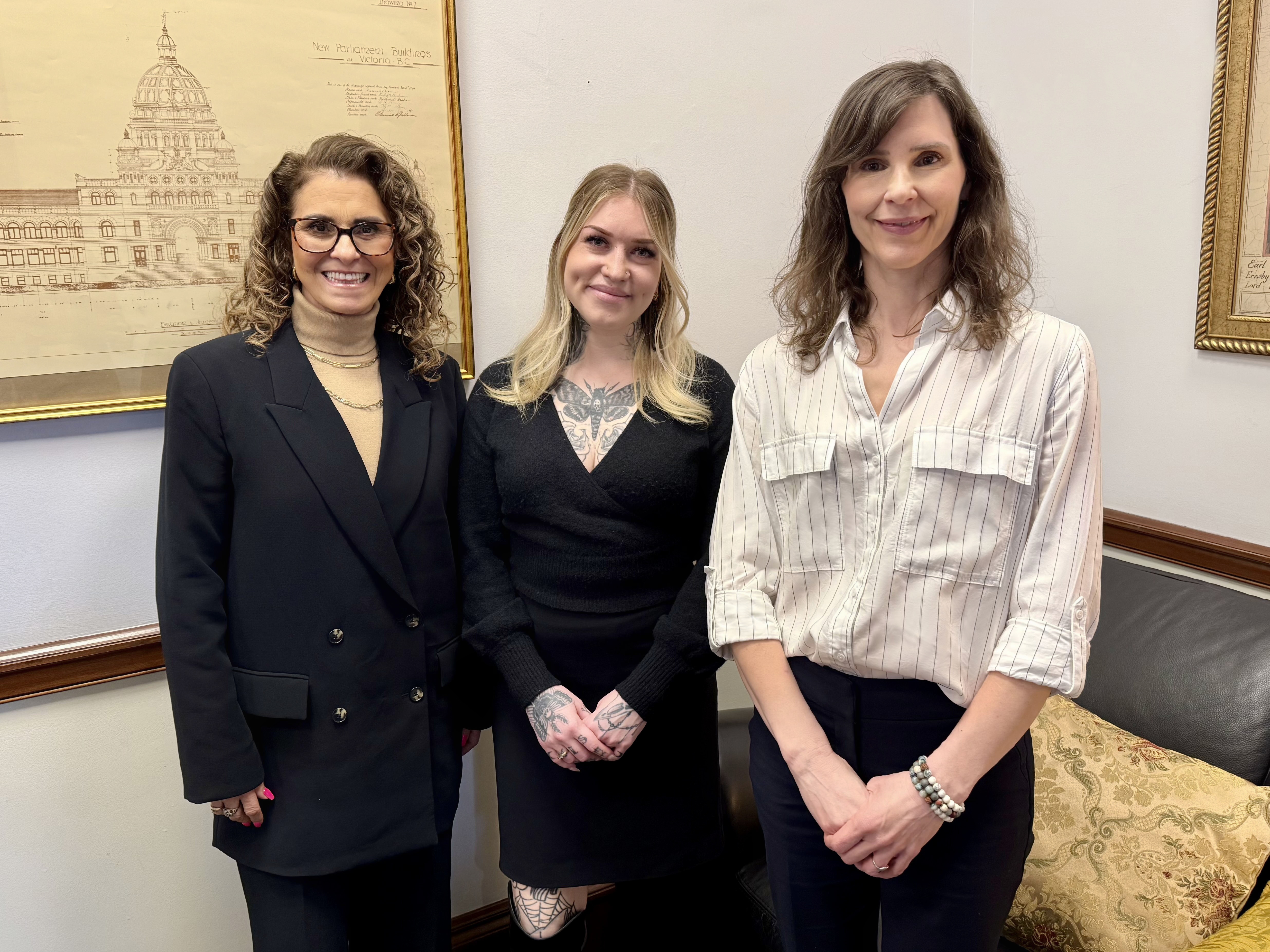 Erika Horwitz, Claire Rattée, and Laura Darch