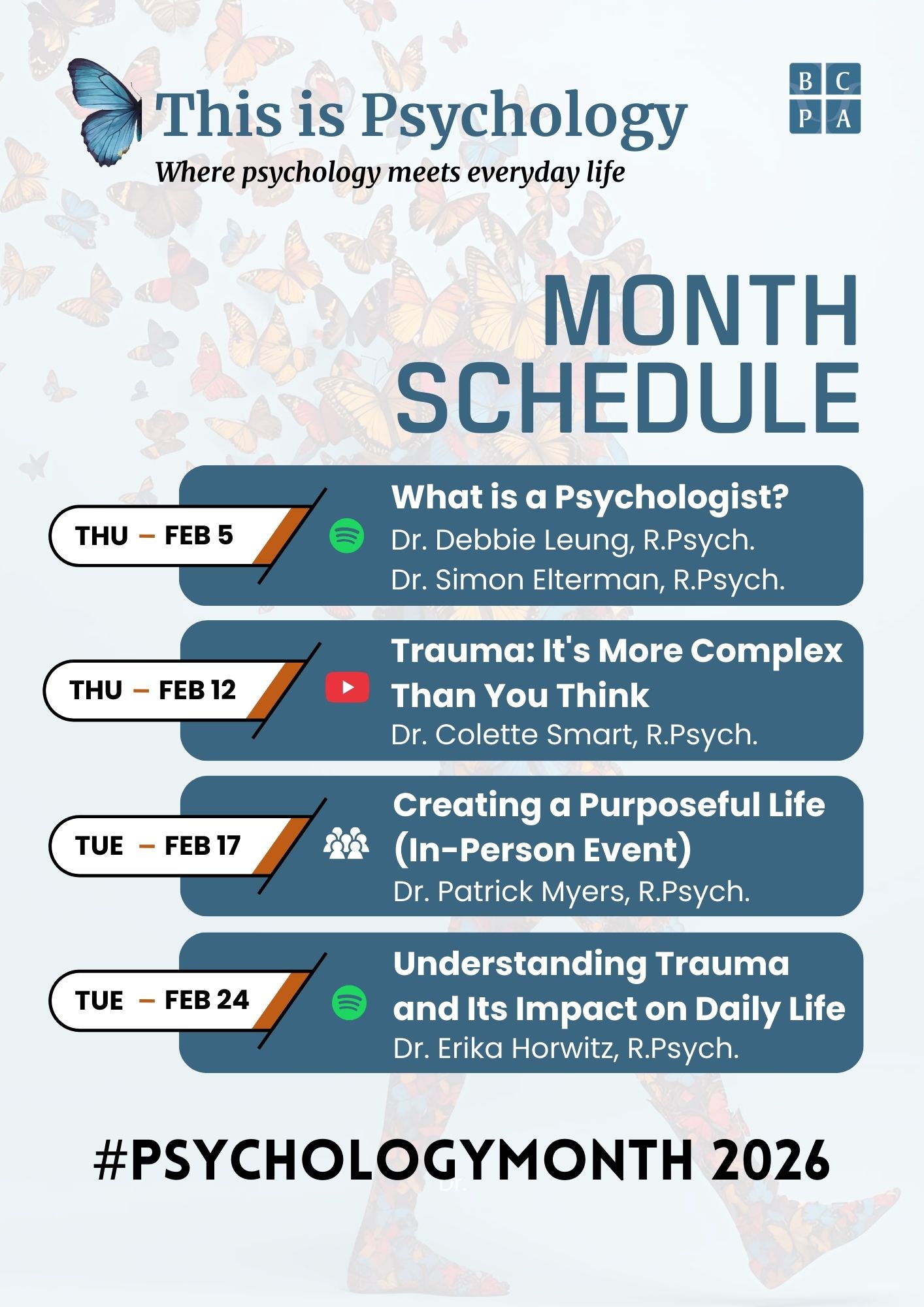 month schedule
